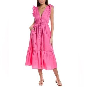 o.p.t Anja Midi Dress Size S